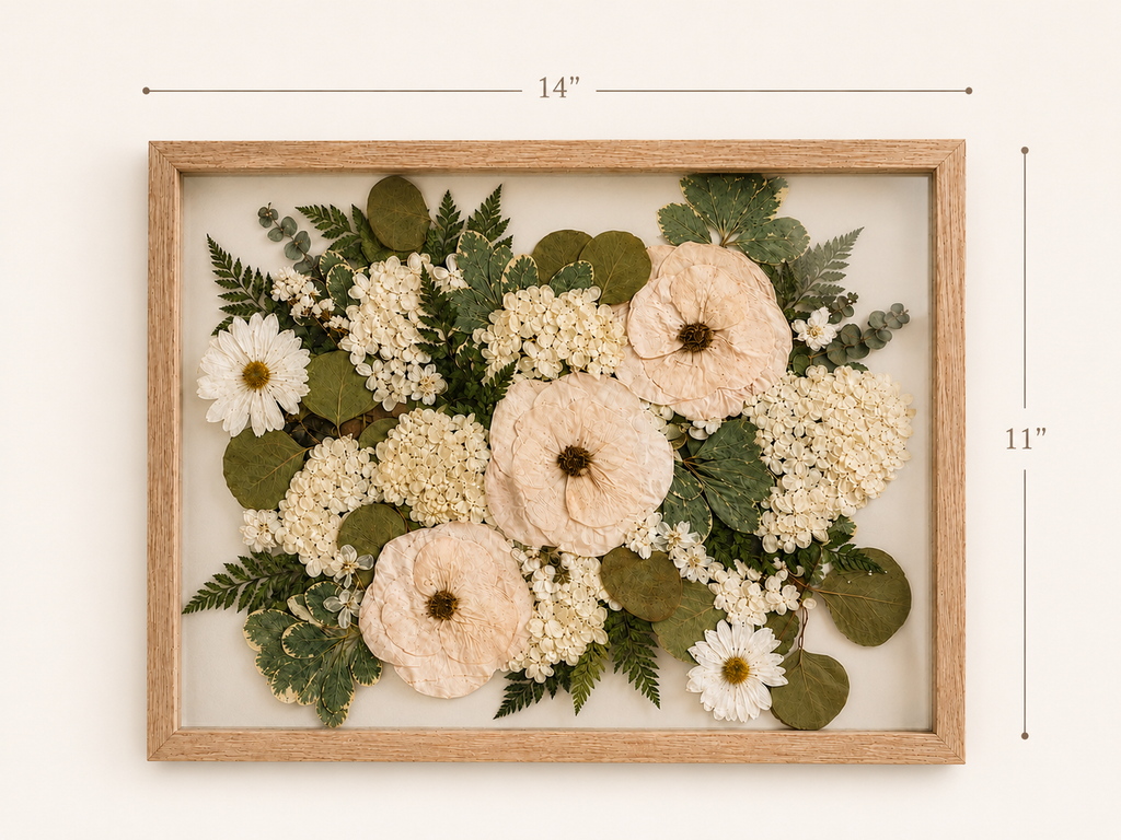 Custom Floral Preservation Frame