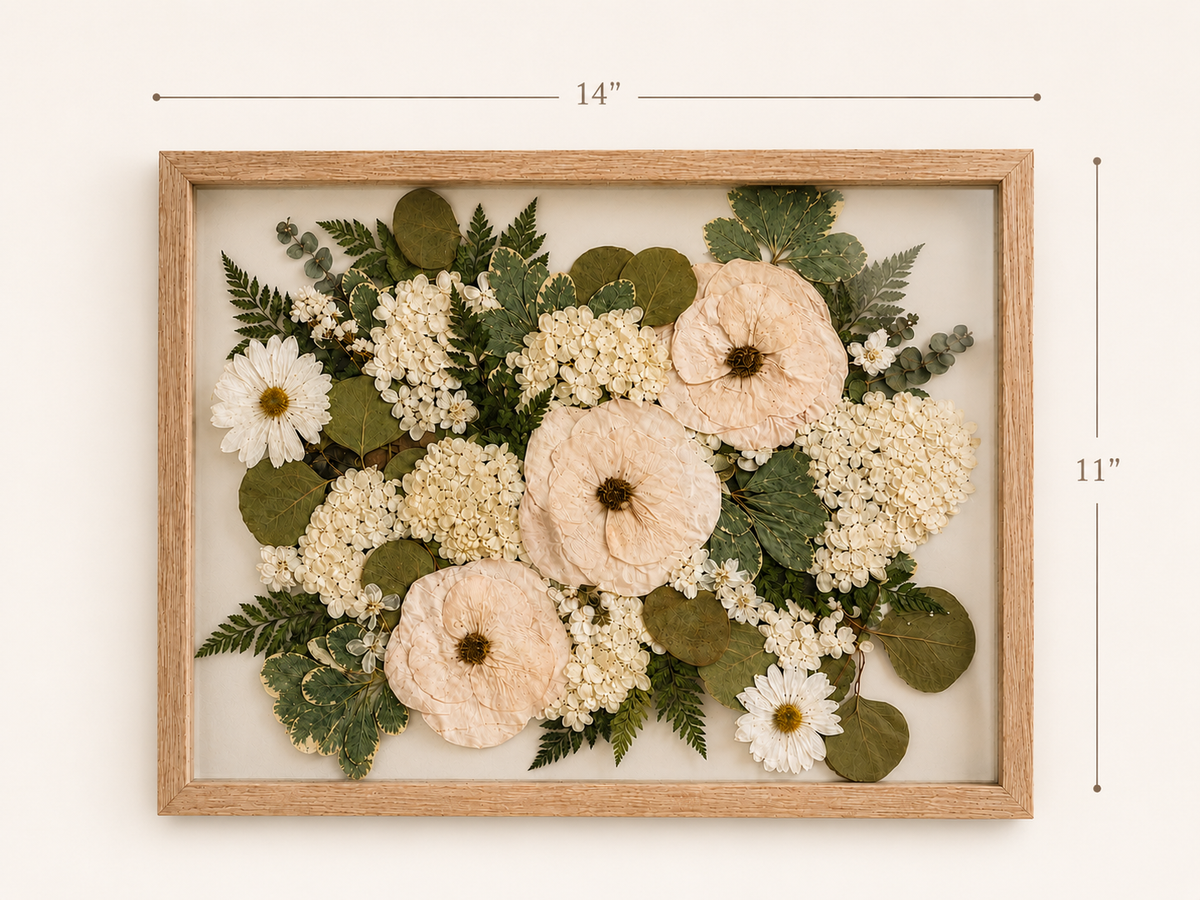 Custom Floral Preservation Frame