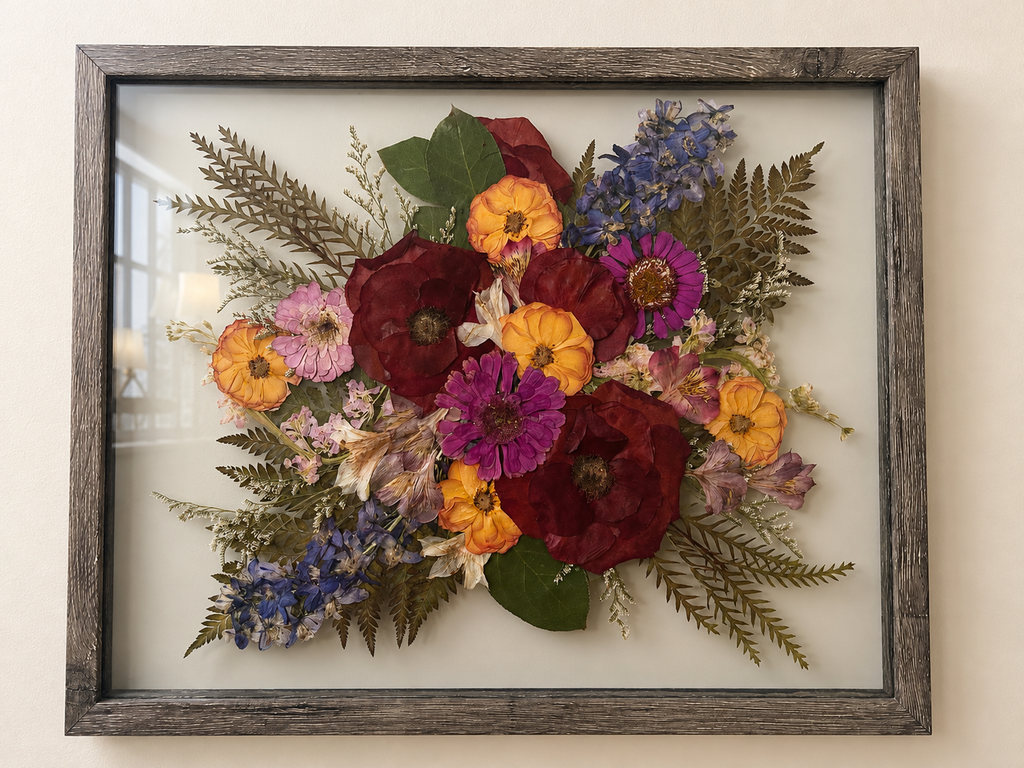 Custom Floral Preservation Frame