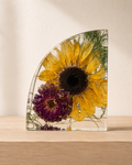 Custom Resin Floral Bookend | Flower Preservation